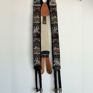 Trafalgar Roaring20s Art Deco Cocktail Bar Jacquard Suspenders Braces England